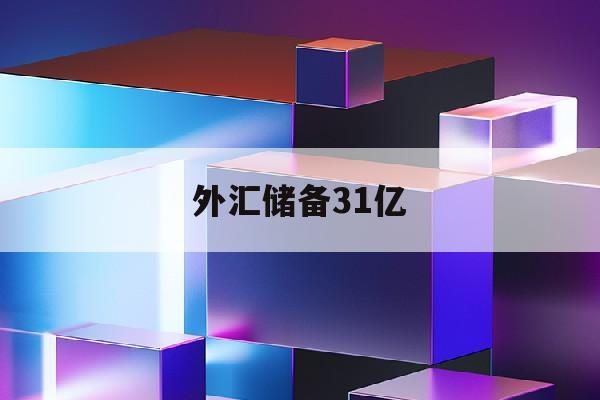 外汇储备31亿(外汇储备增多)