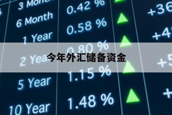 今年外汇储备资金(今年外汇储备资金多少)