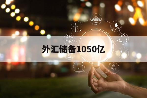 外汇储备1050亿(外汇储备净额跌破一万亿)