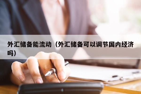 外汇储备能流动（外汇储备可以调节国内经济吗）