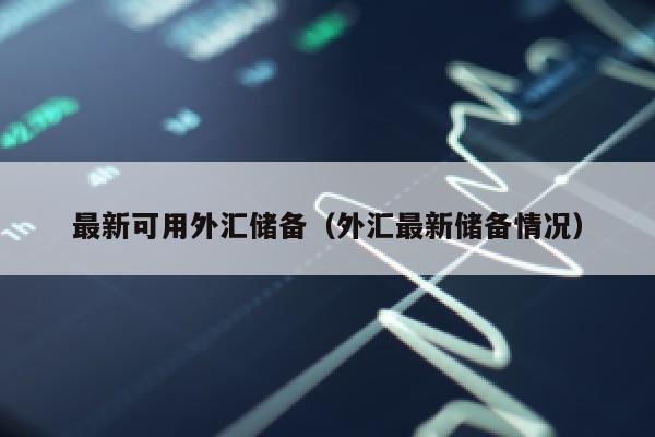 最新可用外汇储备（外汇最新储备情况）