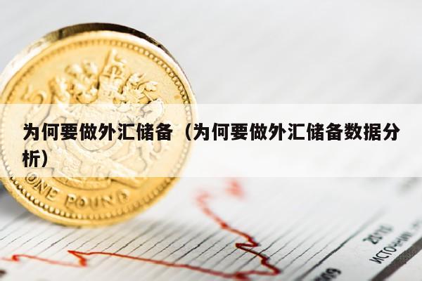 为何要做外汇储备（为何要做外汇储备数据分析）