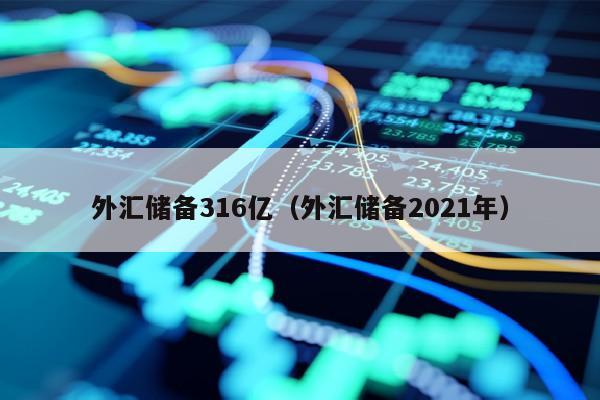 外汇储备316亿（外汇储备2021年）