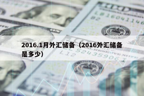 2016.1月外汇储备（2016外汇储备是多少）