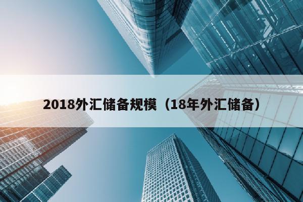 2018外汇储备规模（18年外汇储备）