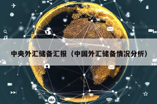 中央外汇储备汇报（中国外汇储备情况分析）