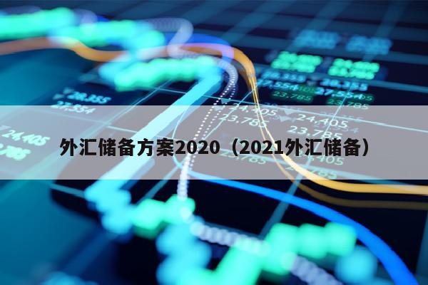 外汇储备方案2020（2021外汇储备）