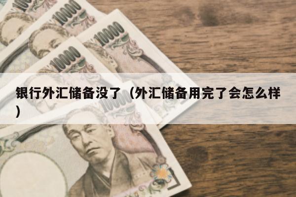 银行外汇储备没了（外汇储备用完了会怎么样）